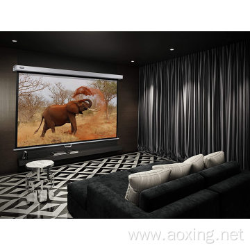 Mounted Matte White Rollers Manual Projection screen